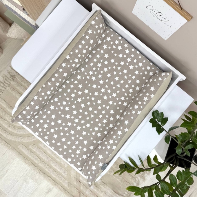 Saltea impermebila pentru masa de infasat, stelute, 40×70 cm (4)